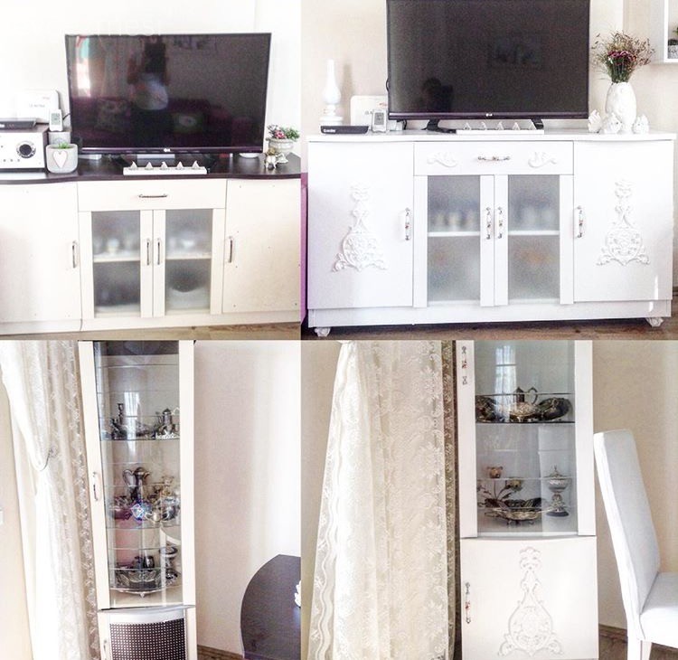 Mobilya boyama, Öncesi / Sonrası, Tv ünitesi