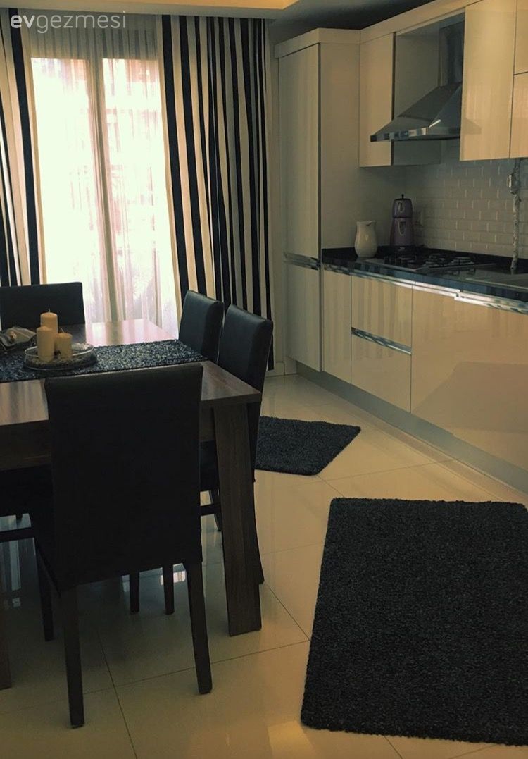 Sıcak renkler, sade çizgide mobilyalar.. Fatma hanımın yeni evi.