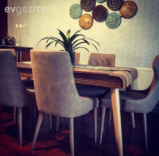 Doğal detaylar, sıcak renkler ile.. Sevim hanımın stil sahibi dekoru.