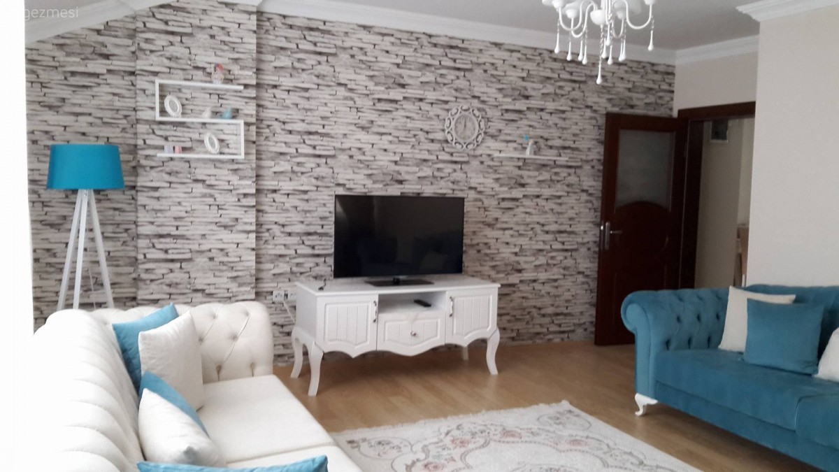 Duvar kağıdı, Halı, Salon, Tv ünitesi