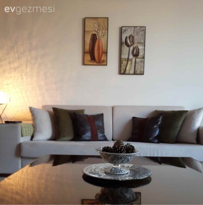 Duvar dekorasyonu, Salon, Sehpa