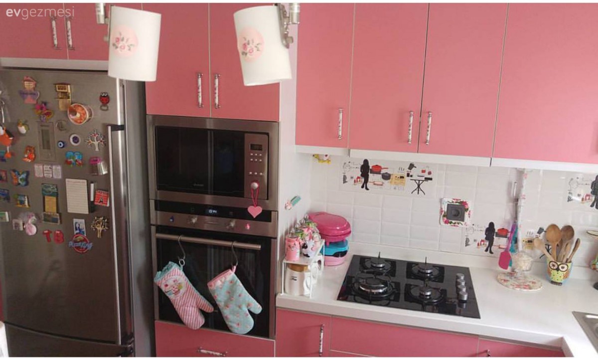 Mutfak, Mutfak aksesuarları, Pembe mutfak