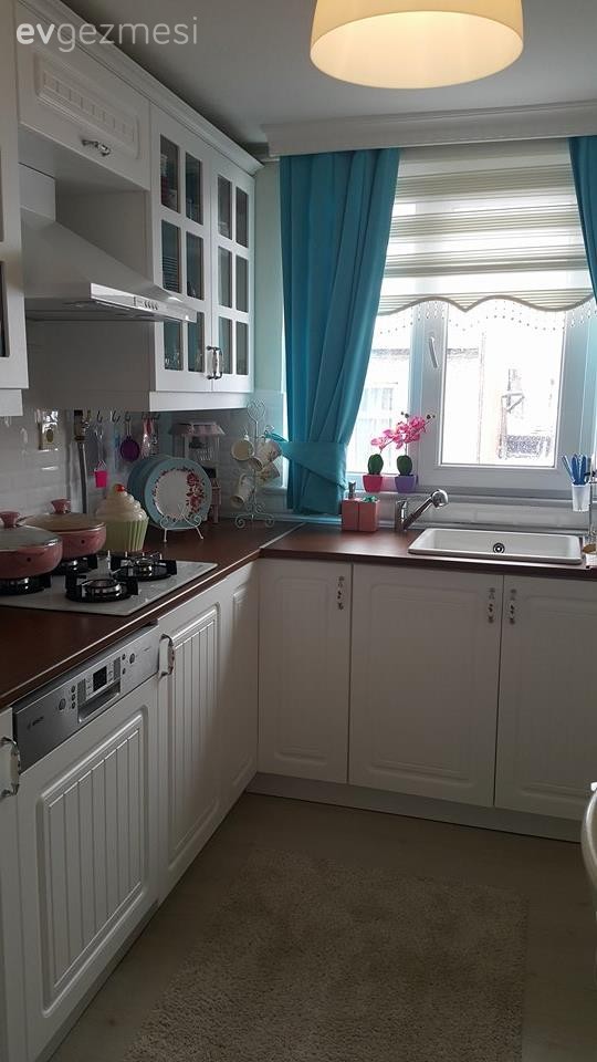 Beyaz mutfak, Mutfak, Perde, Country