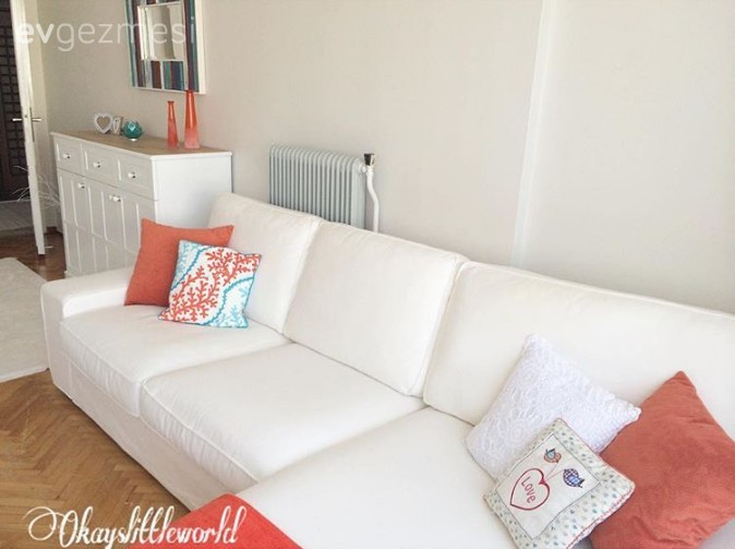 Beyaz, Salon, Turuncu