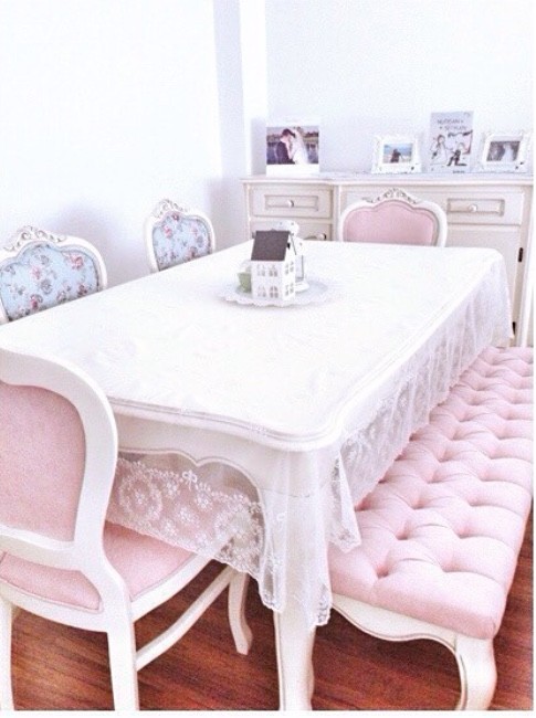 Bank, Mavi, Pembe, Salon, Yemek Odası