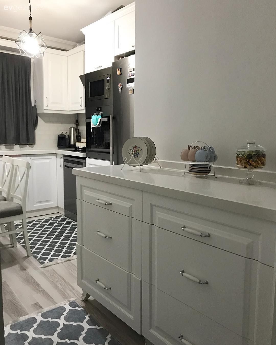 Country mutfak, Geometrik desen, Mutfak, Beyaz mutfak