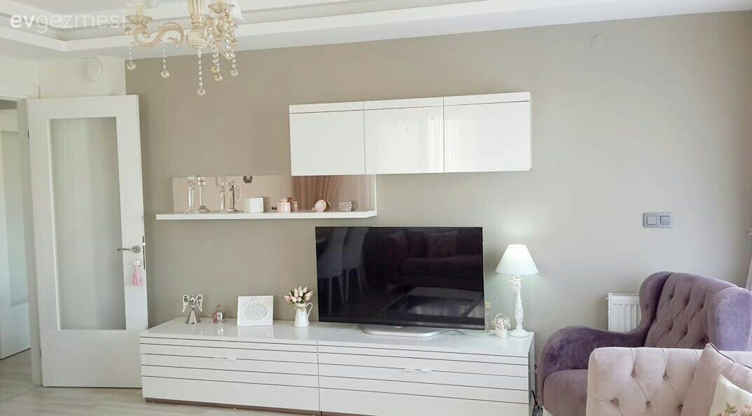 Mor, Salon, Tv ünitesi