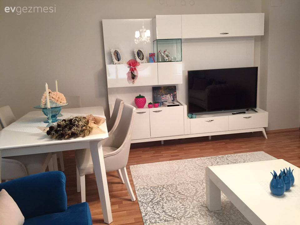 Salon, Tv ünitesi, Yemek Odası