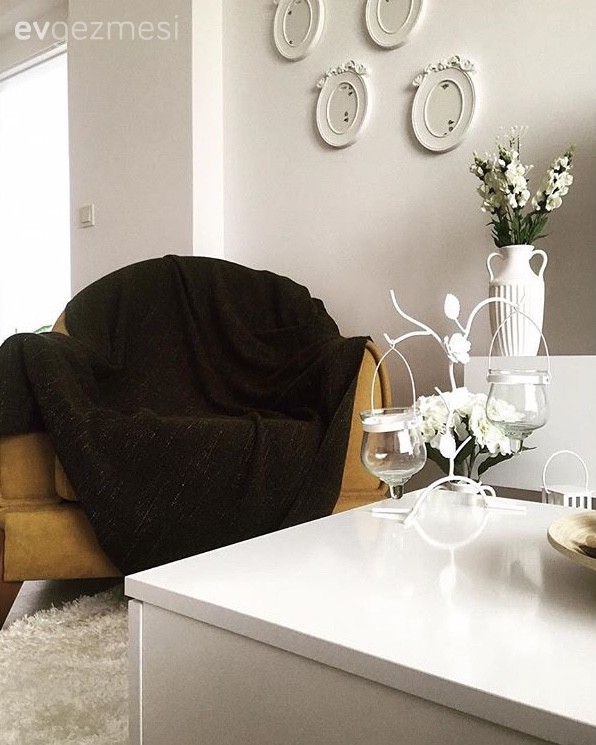 Kübra hanımın ev bitkileriyle zenginleşen, keyifli evi..