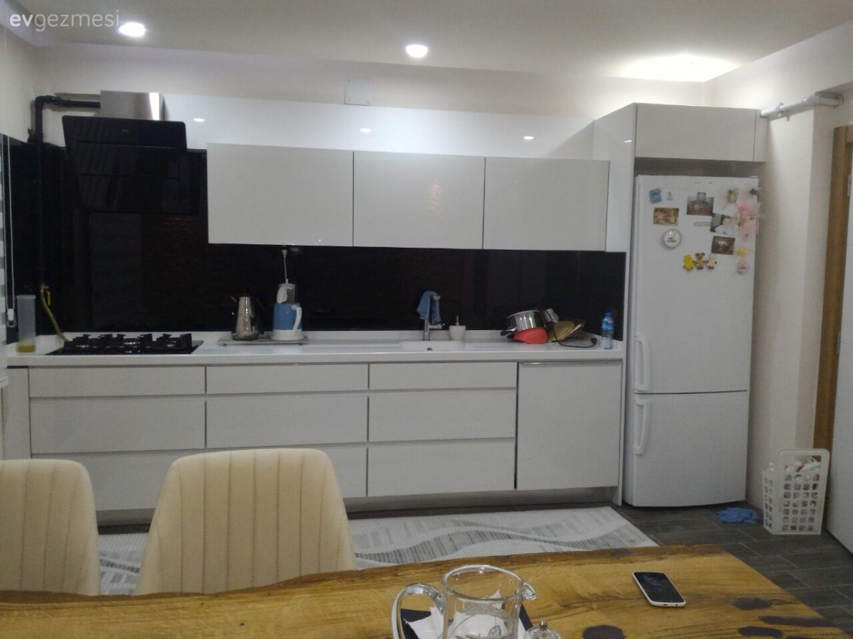 Ahşap Mobilya, Beyaz mutfak, Modern mutfak, Mutfak, Mutfak masası