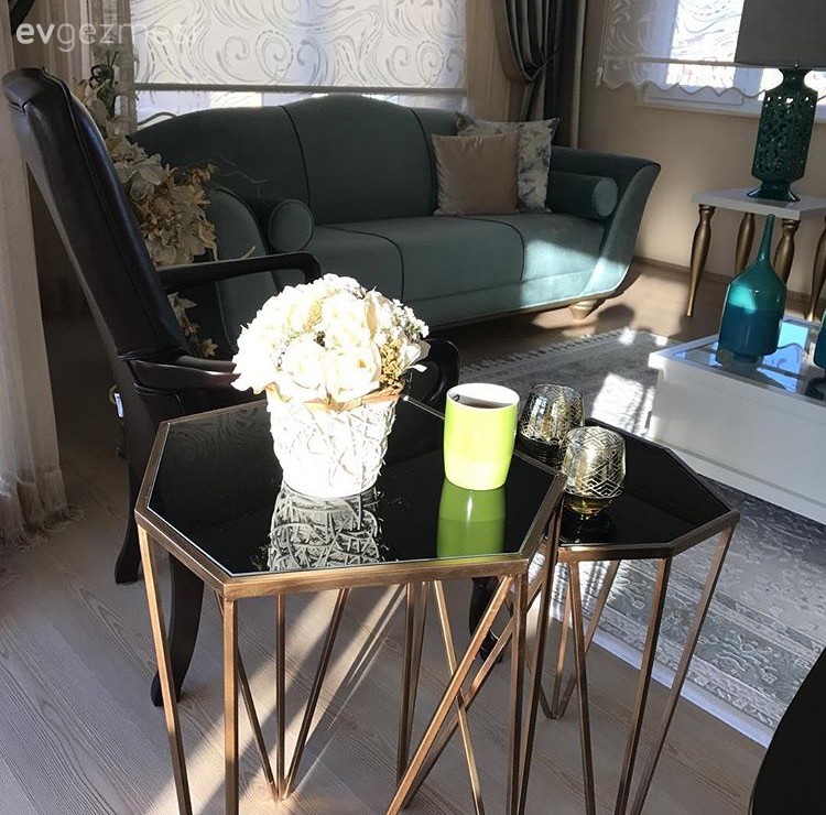 Mavi, Salon, Yan sehpa