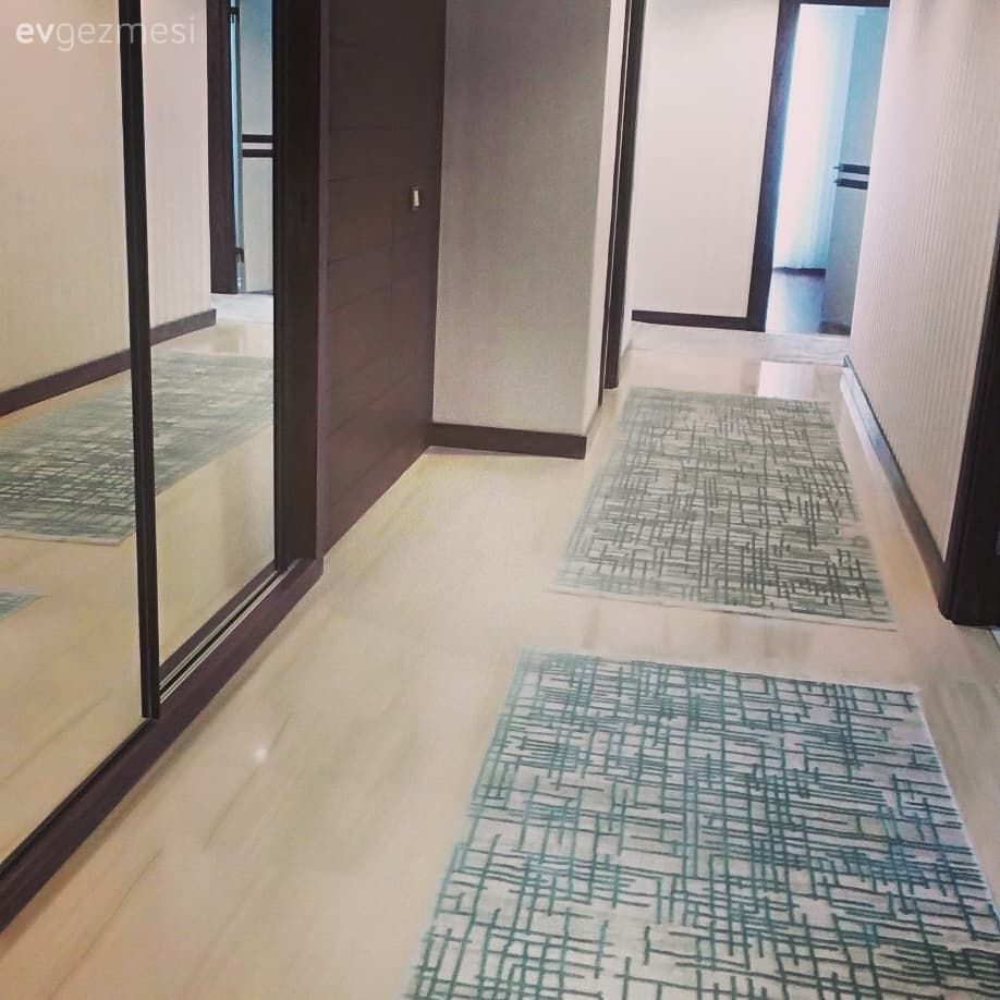 Halı, Antre, Mavi, Vestiyer, Ayna kapaklı vestiyer