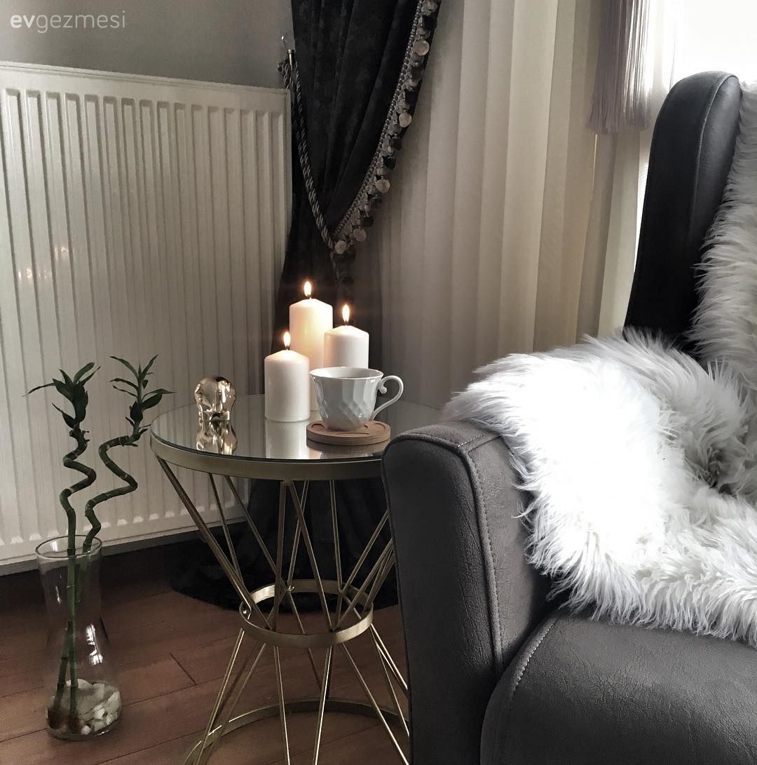 Salon, Mum, Berjer, Koltuk örtüsü, Sehpa