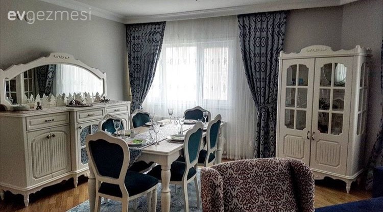 Berjer, Perde, Salon, Yemek Odası, Yeşil