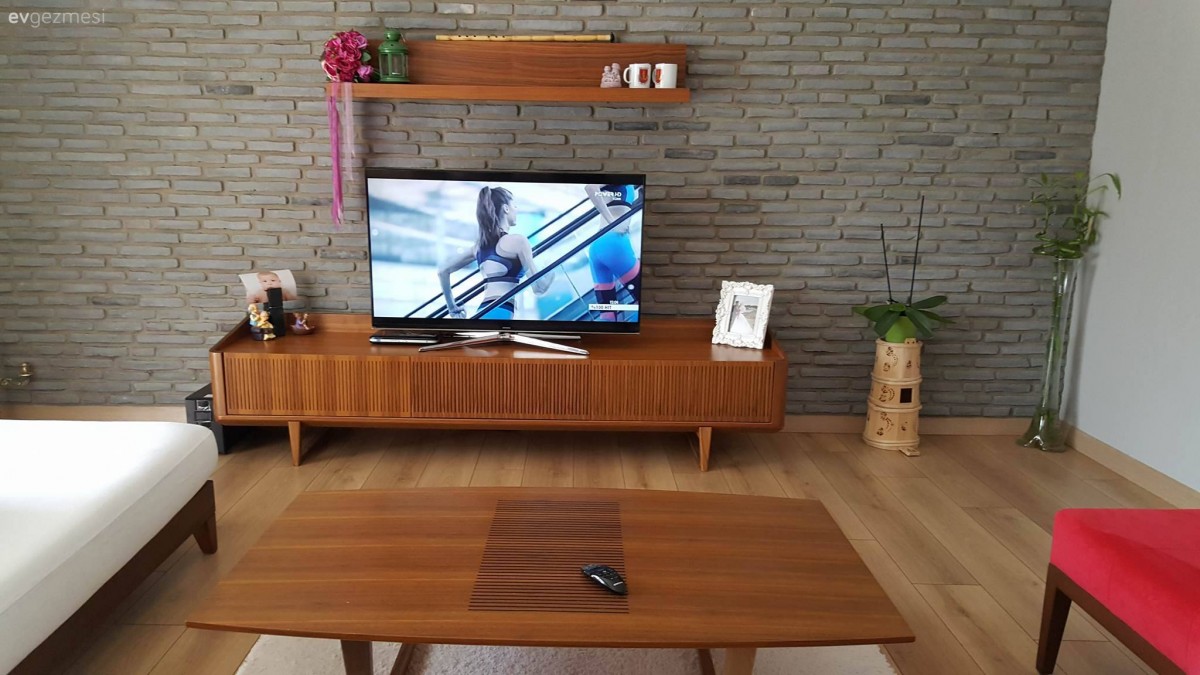 Alanı zenginleştiren detaylarla, sıcak ve şık! Rukiye hanımın evi..