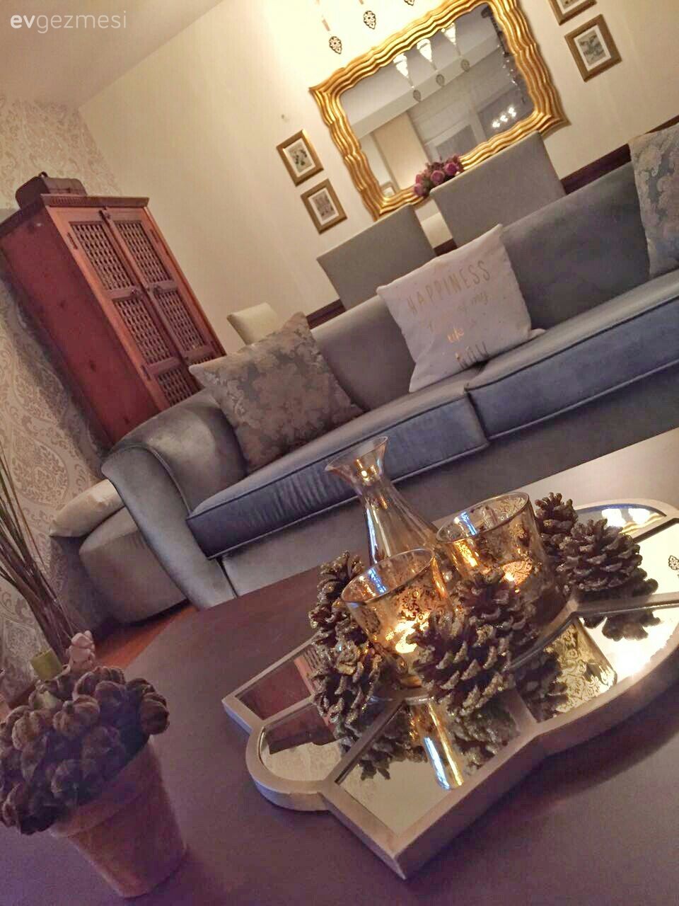 Burcu hanımın doğal ve sıcak bir havası olan, harika evi..