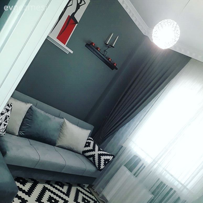 Modern çizgide, sade ve uyumlu. Gamze hanımın evinden..