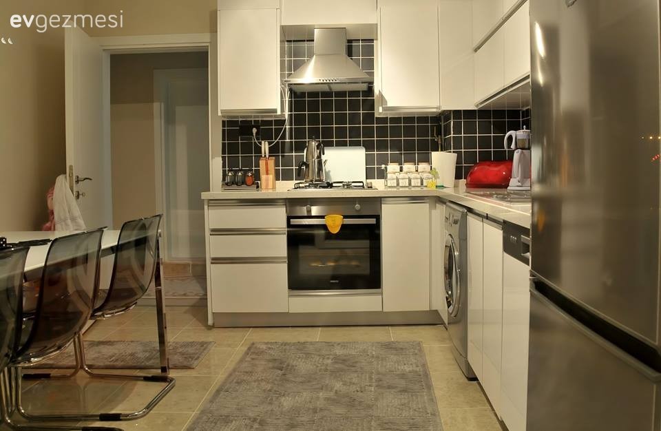 Beyaz mutfak, Halı, Mutfak