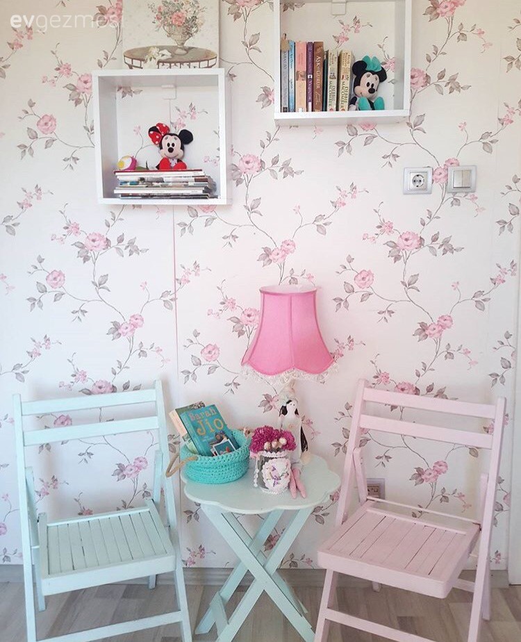 El emeği objeler, yenilenen mobilyalar.. Cıvıl cıvıl bir oda!