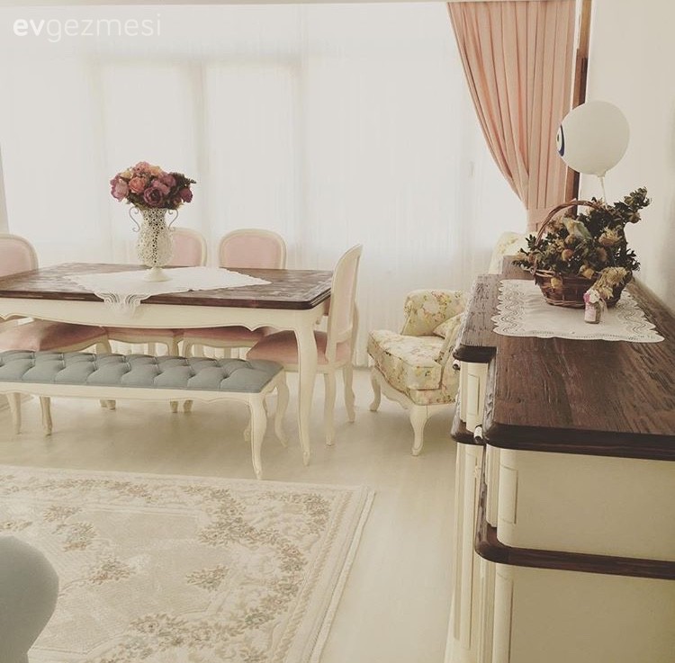 Ahşap Mobilya, Country, Halı, Konsol, Salon, Yemek Odası