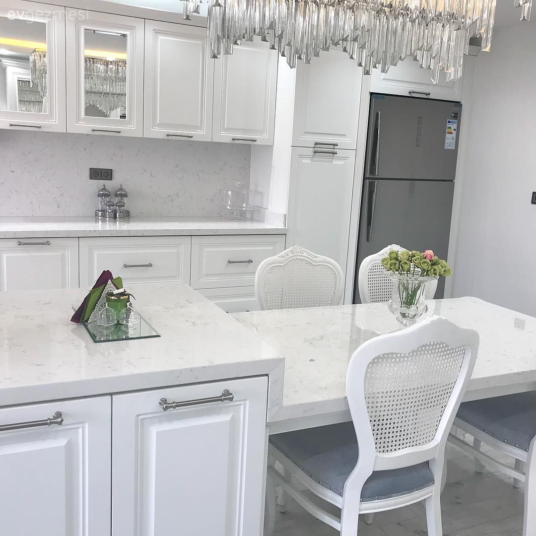 Mutfak, Mutfak masası, Beyaz mutfak, Ada mutfak