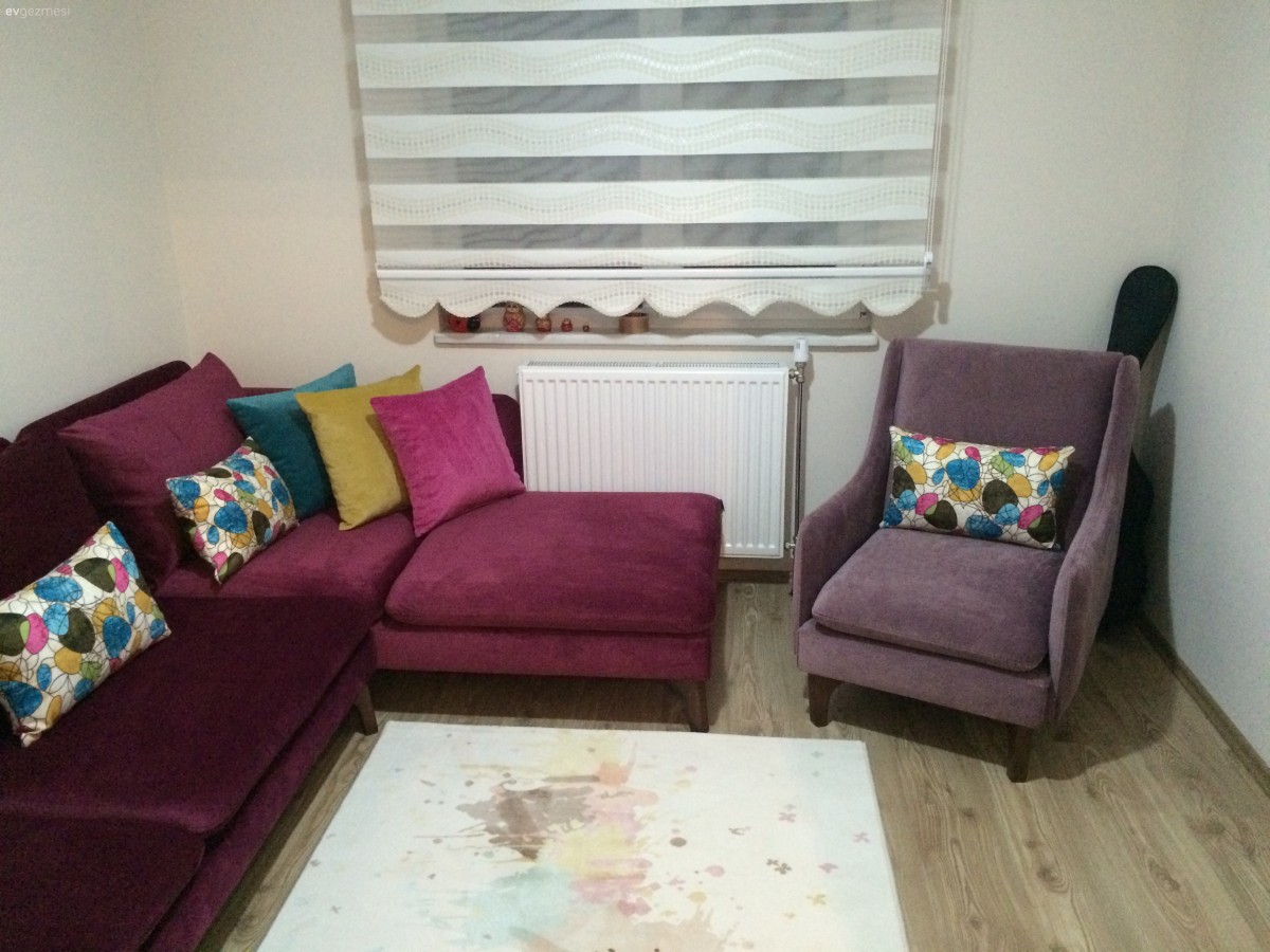 Nejla hanımın canlı ve dinamik evinin yeni odalarından kareler..