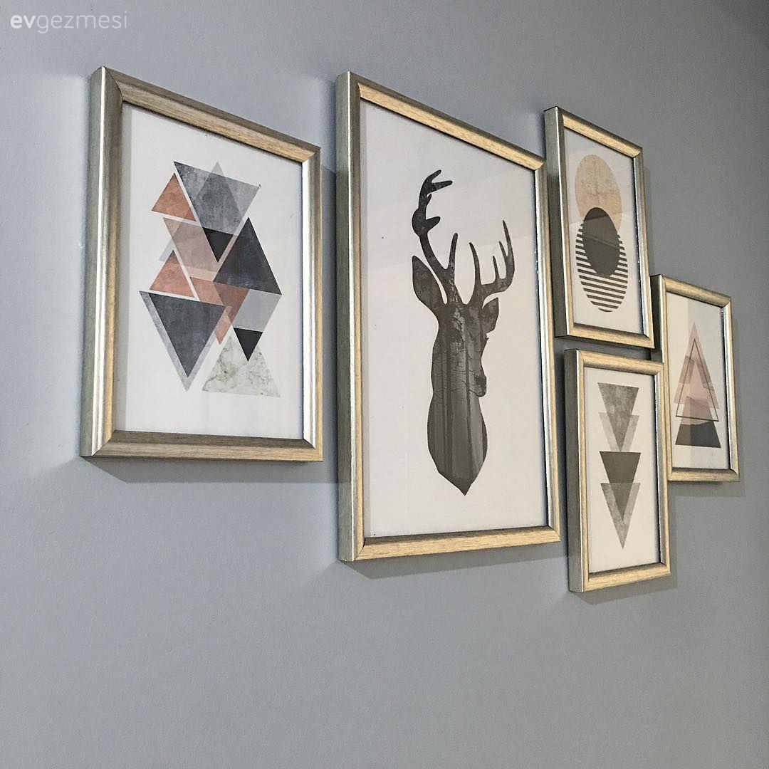 Her odada uyumlu renk ve stillere yer verilmiş, duru ve şık bir ev..