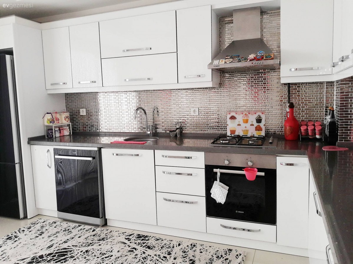 Beyaz mutfak, Halı, Mutfak, Mutfak aksesuarları