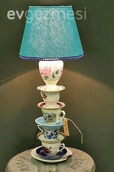 Çay ve kahve fincanlarından dekoratif objeler. 7 Proje!