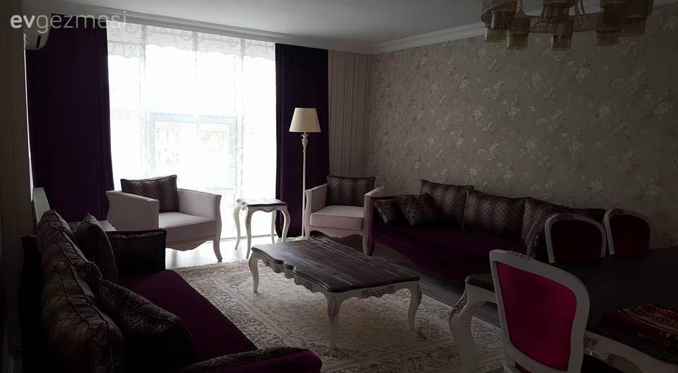 Berna hanımın modası geçmiş stile yeni bir anlam verdiği, şık evi..