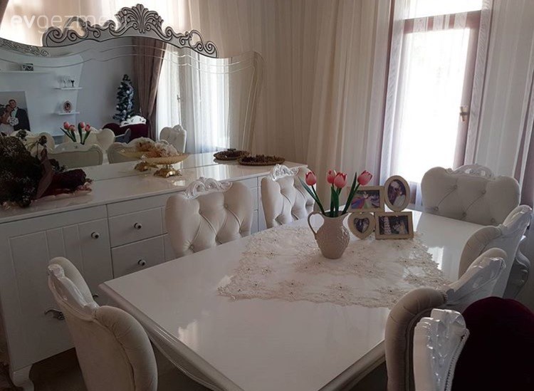 Konsol, Krem, Salon, Yemek Odası