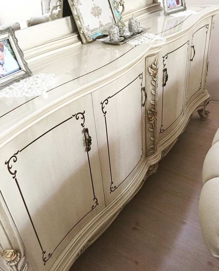 Konsol, Krem, Salon, Yemek Odası