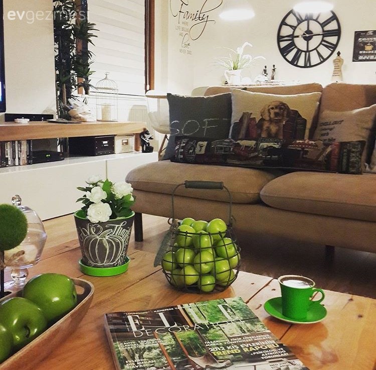 Köşe koltuk, Salon, Yeşil