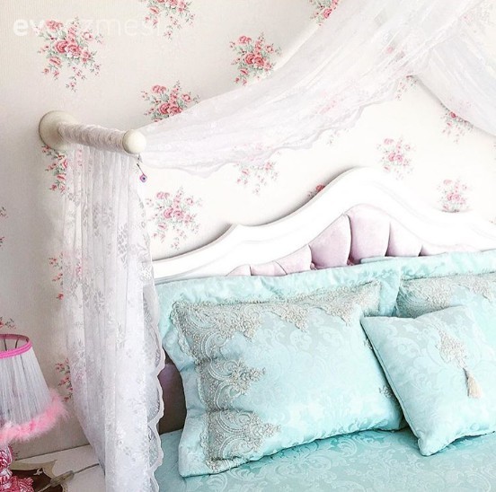 Duvar kağıdı, Yatak Odası, Yatak örtüsü