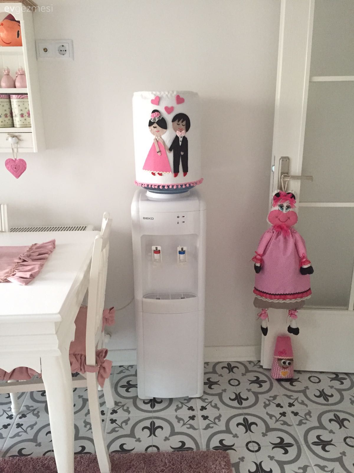 Beyaz mutfak, Country mutfak, Kendin Yap, Mutfak, Pembe