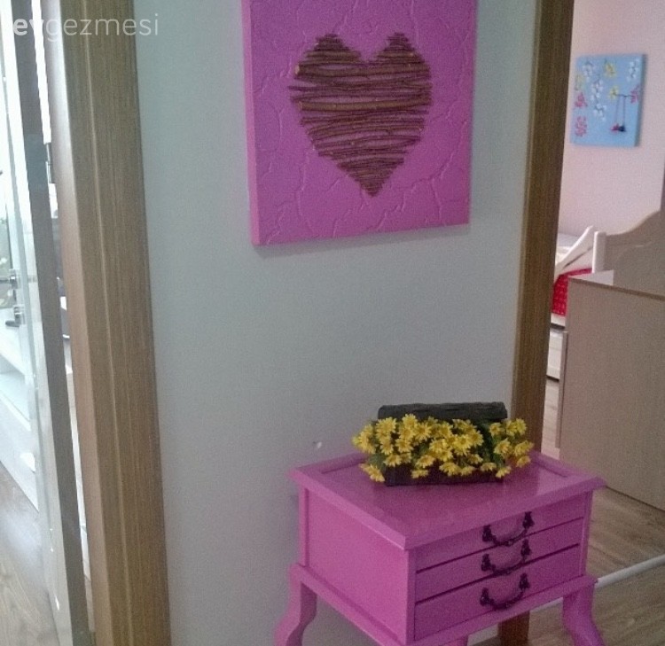 Dresuar, Duvar dekorasyonu, Kendin Yap, Pembe