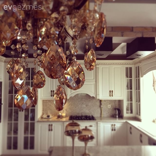 Avize, Mutfak, Beyaz mutfak, Klasik, Klasik mutfak