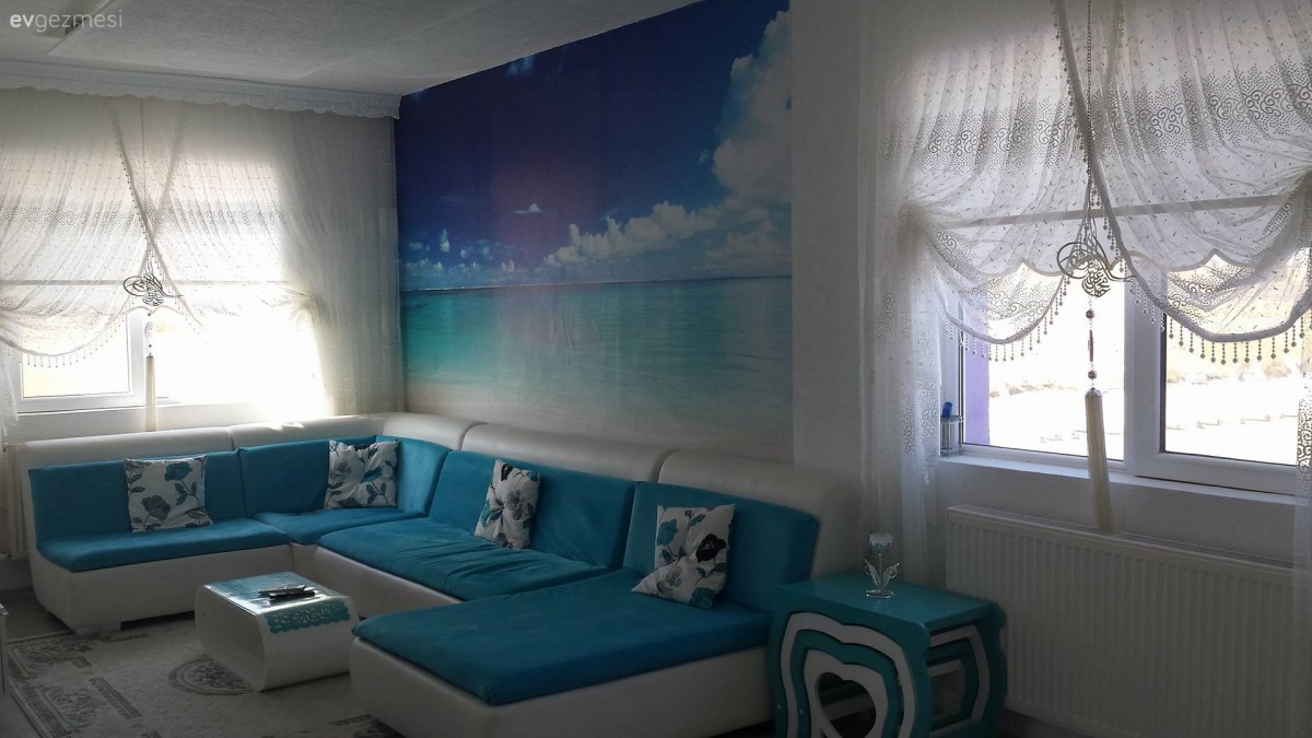 Deniz esintili, huzur veren bir dekor: Özlem hanımın evi..