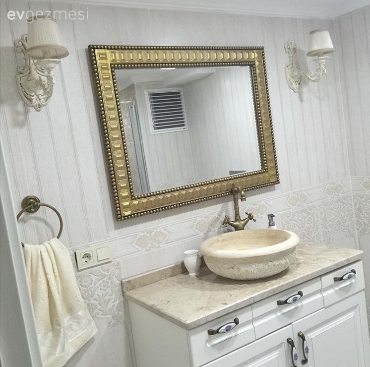 Altın, Aydınlatma, Ayna, Banyo