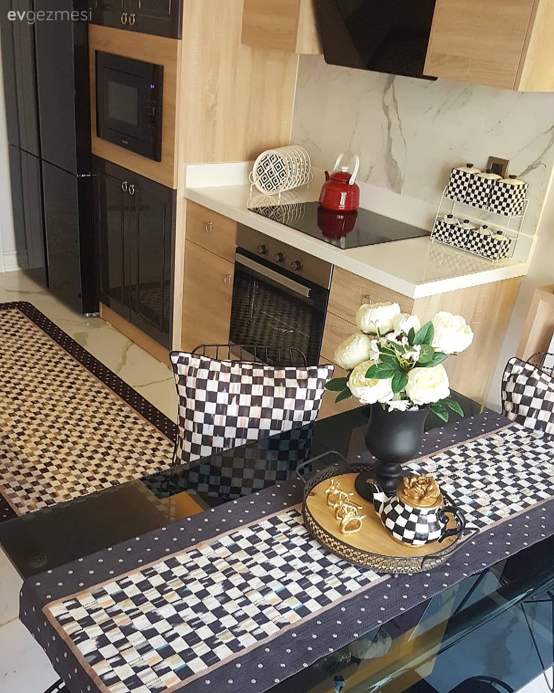 Sunum, Mackenzie-childs, Mutfak masası, Mutfak