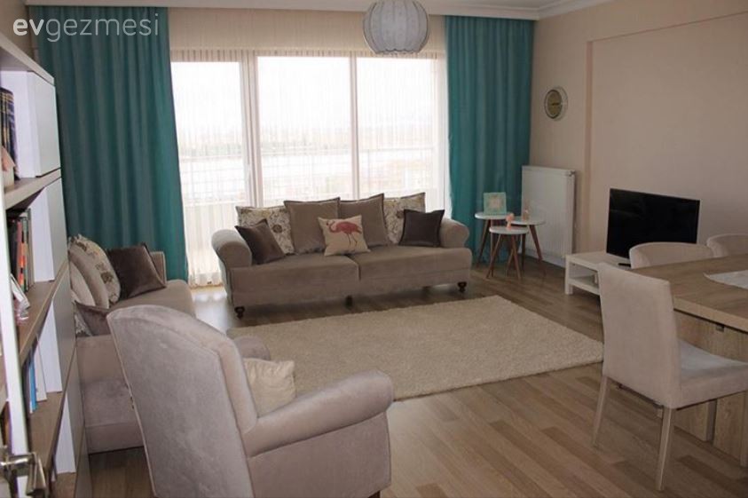 Fon perde, Salon, Perde