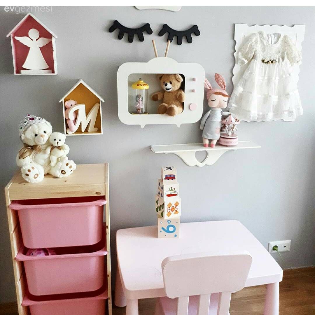 Çocuk Odası, Çocuk odası duvar dekorasyonu, Çocuk odası çalışma masası, Montessori çocuk odası