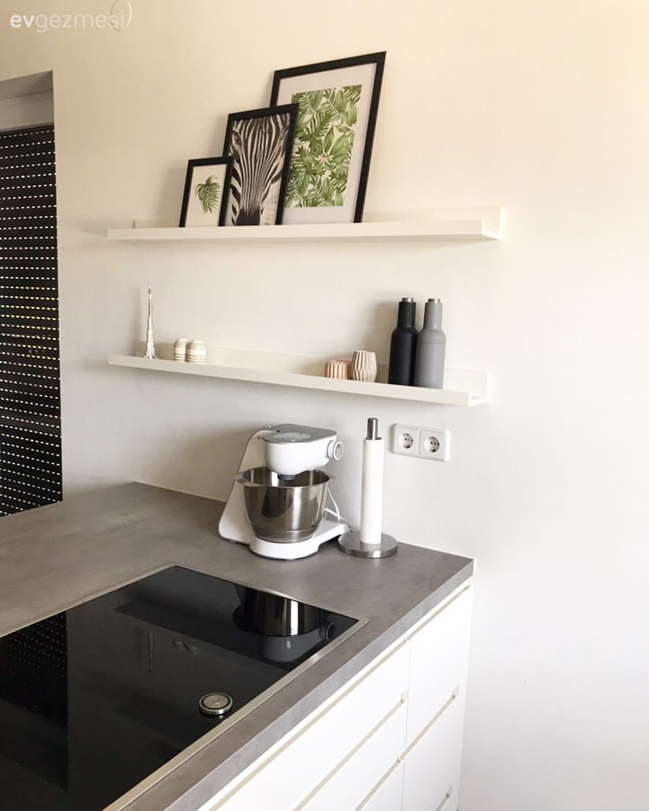 Mutfak yarım adası, Cam ocak, Cam Ankastre, Mutfak, Beyaz mutfak