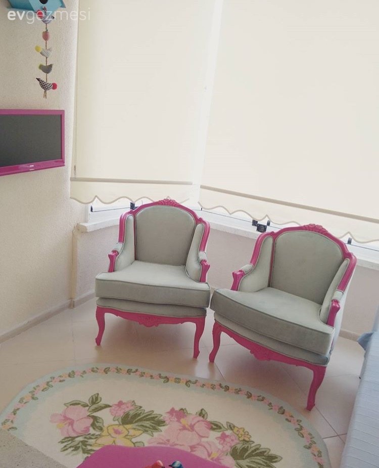 Balkon, Berjer, Pembe, Yeşil