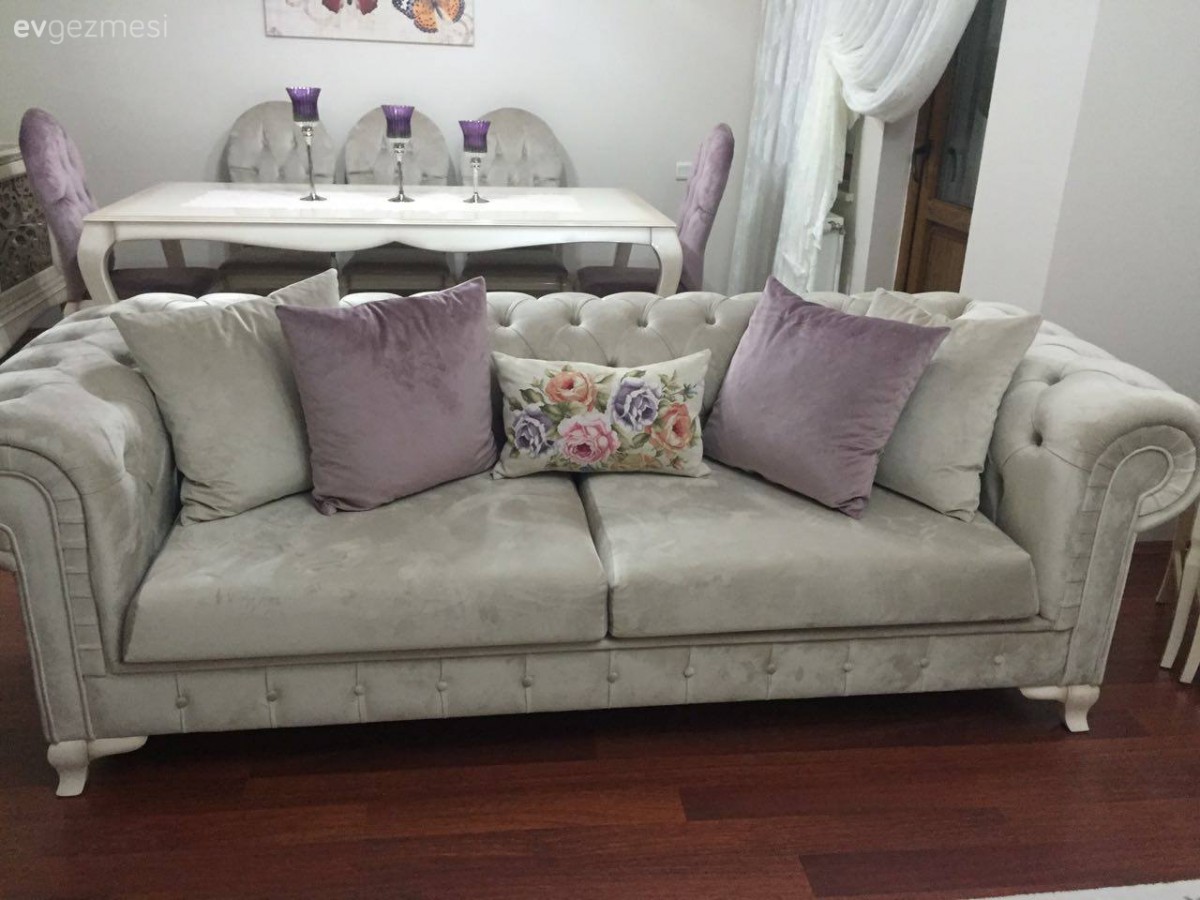 Chesterfield, Mor, Salon, Yemek Odası