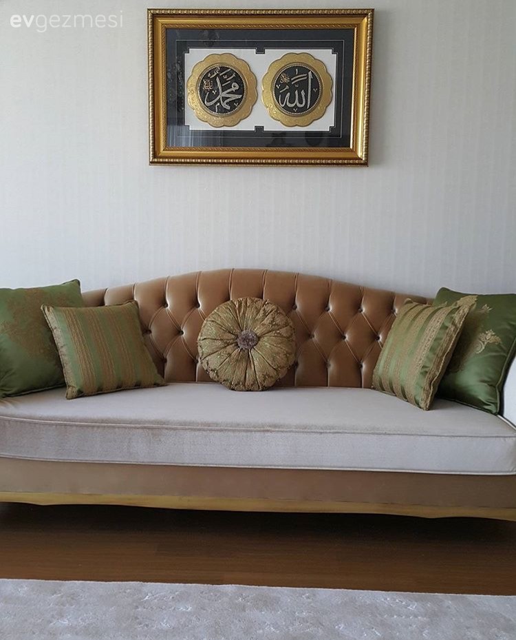 Kahverengi, Salon, Tablo, Yeşil