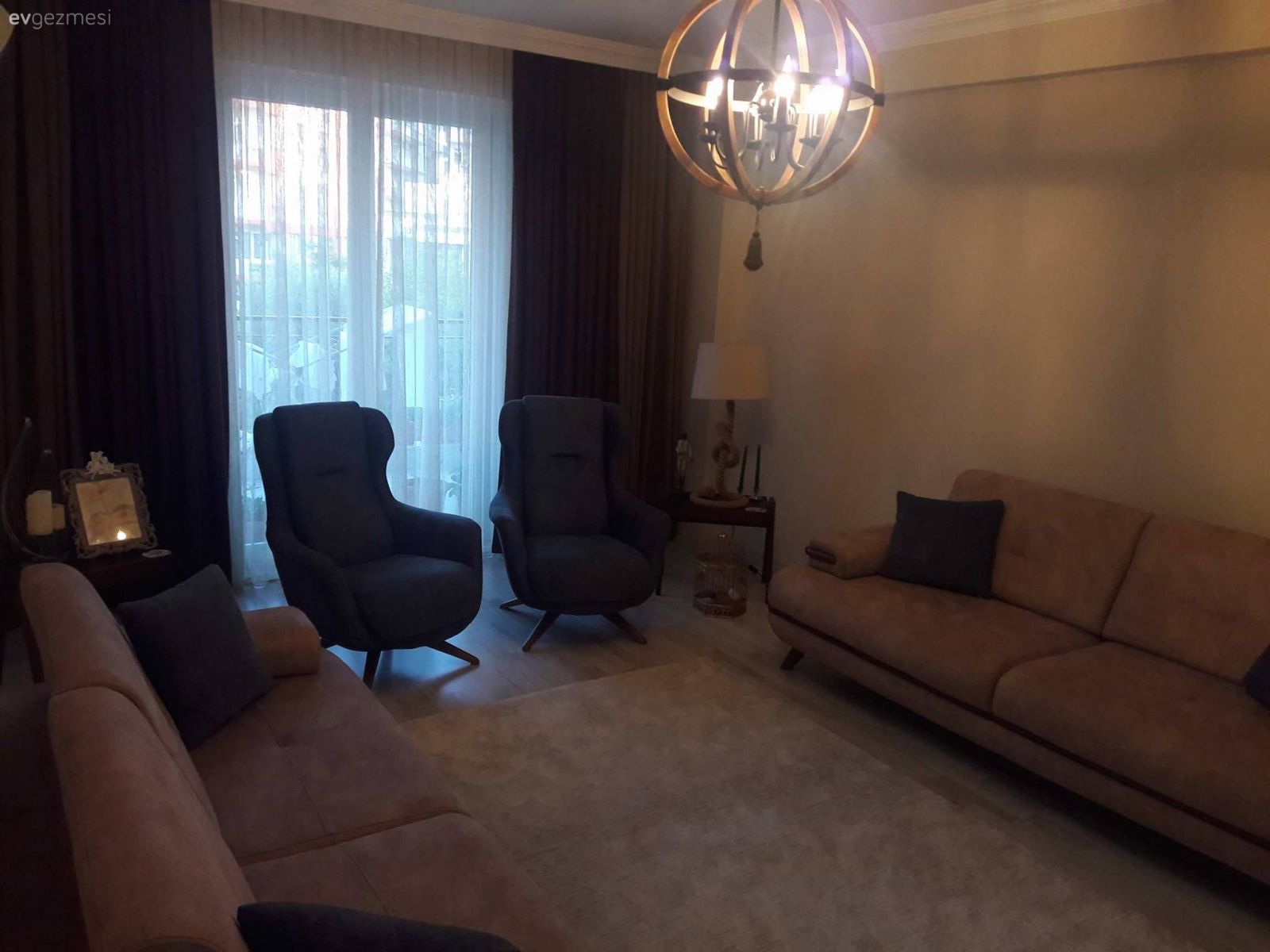 Sıcak ve samimi bir dekor. Hülya hanımın evi..