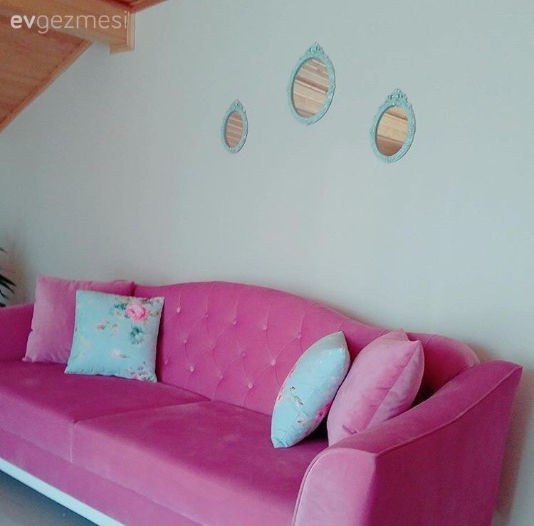 Çatı katı, Oturma Odası, Pembe, Yeşil