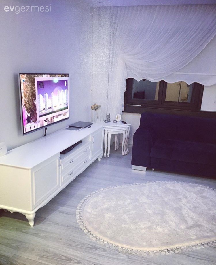 Halı, Lacivert, Salon, Tv ünitesi