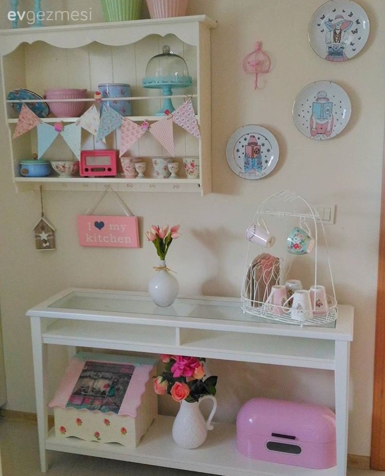 Dresuar, Mutfak, Mutfak aksesuarları, Pembe, Terek